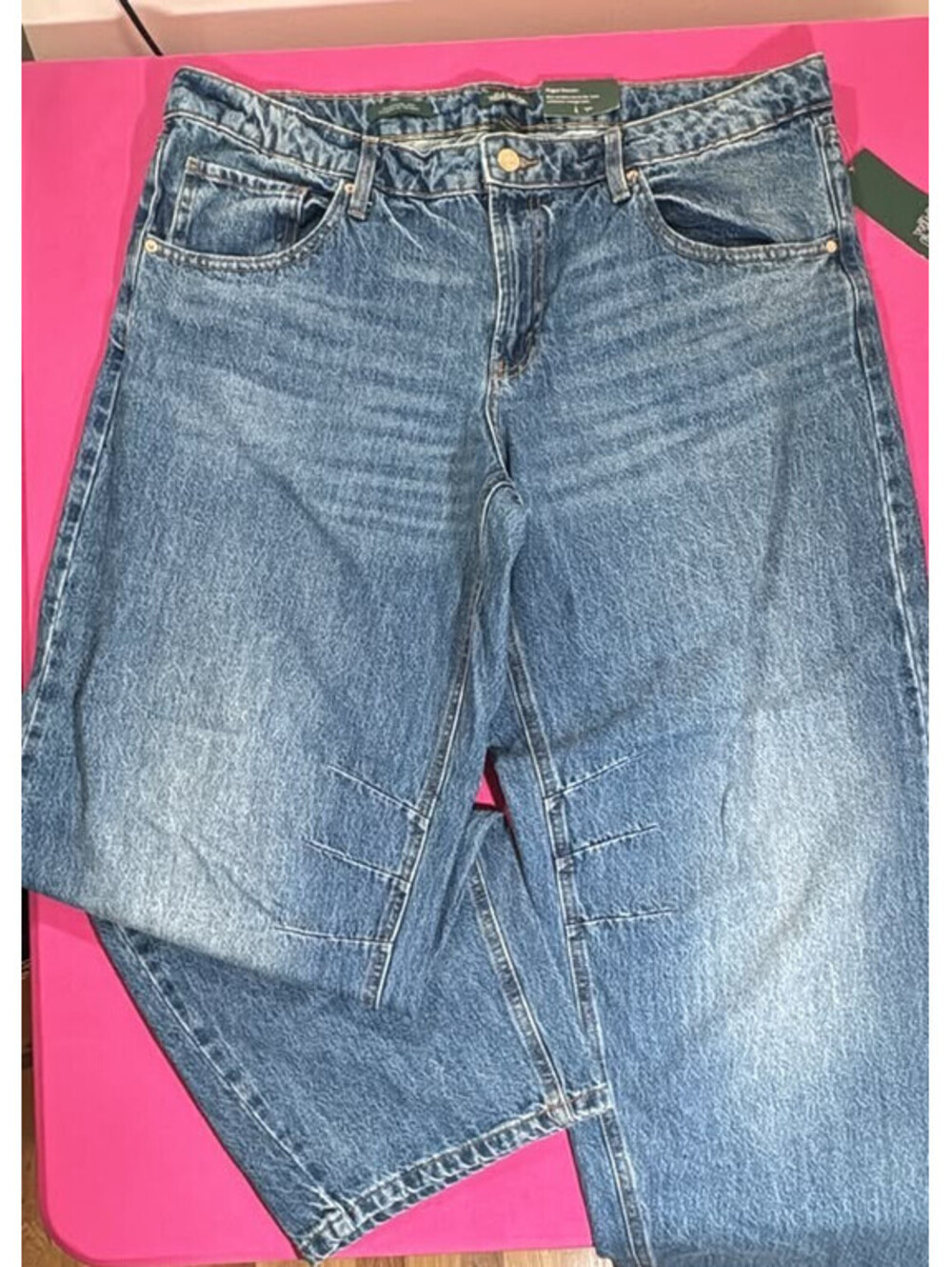 Wild Fable Rigid Denim Jeans – Medium Wash High Rise Straight Fit Size 14 -32